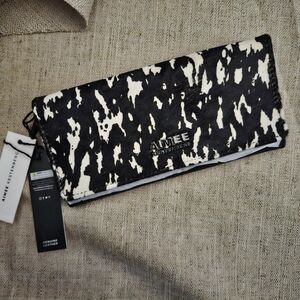 Wallet Designer Gift Aimee Kestenberg Black and White Clutch Lots Of Storage